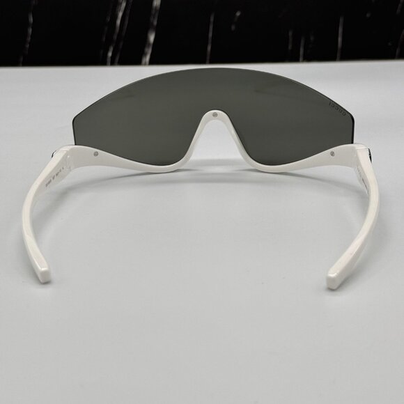 NEW GG1650S 007 UNISEX SHIELD SUNGLASSES, GRAY WHITE MASK EYEWEAR GUCCI - Picture 7 of 11